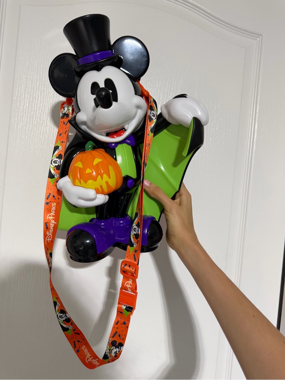 2026 Disney Parks Vampire Mickey Mouse Halloween Light Up Popcorn Bucket New
